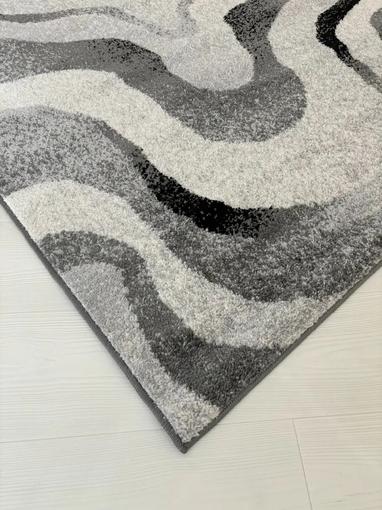 Nora 6036 szürke modern szőnyeg 160x230 cm