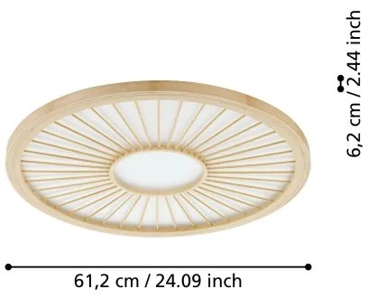 Eglo 390296 - LED Dimmelhető mennyezeti lámpa DEHESA LED/36W/230V 4000K