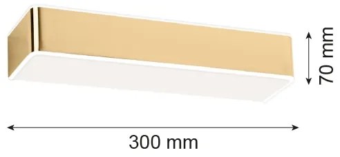 Argon 4148 - Fali lámpa RODAN 1xE27/15W/230V arany