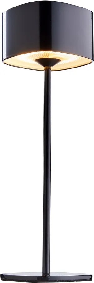MIRAGE LED asztali lámpa 26 cm, fényes fekete