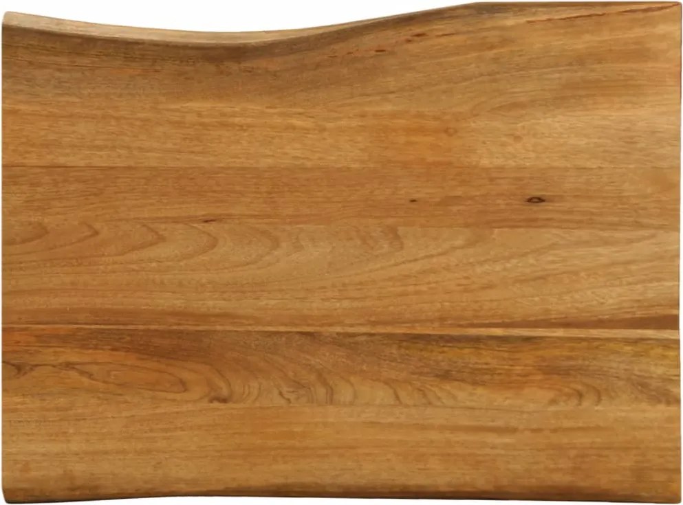 vidaXL tömör mangófa természetes élű asztallap 80 x 60 x 2,5 cm