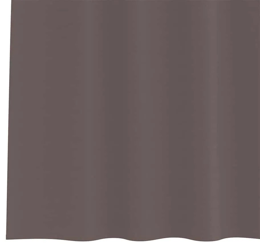 Függönyök függönyökkel 2 pcs sötétbarna 175x140cm Poliészter