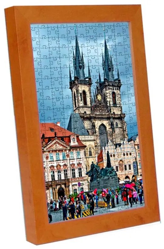 Prága puzzle képkeret éger