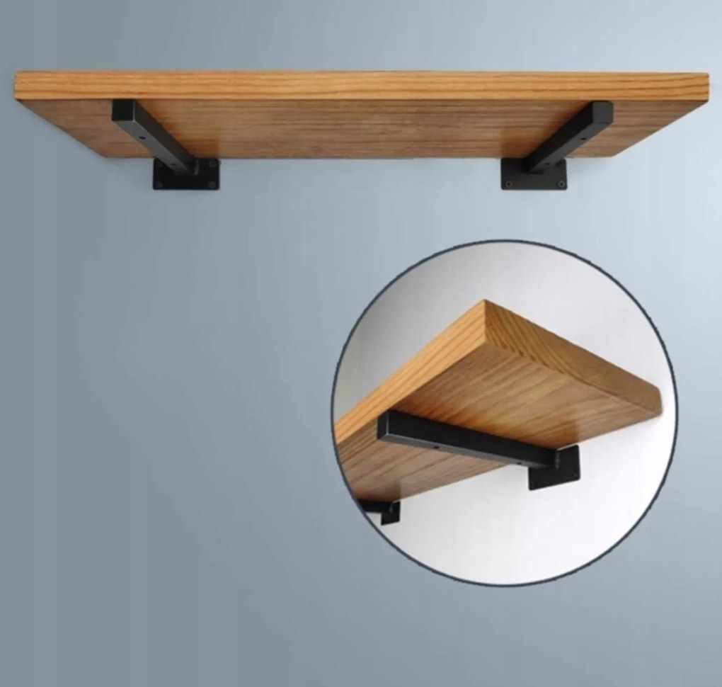 2 db-os polctartó szett fekete