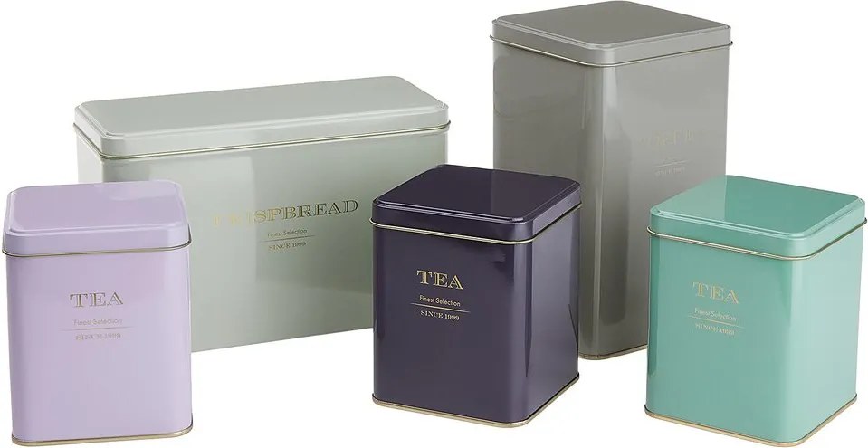 TIN TIN fém teás doboz, pasztell lila 790 ml