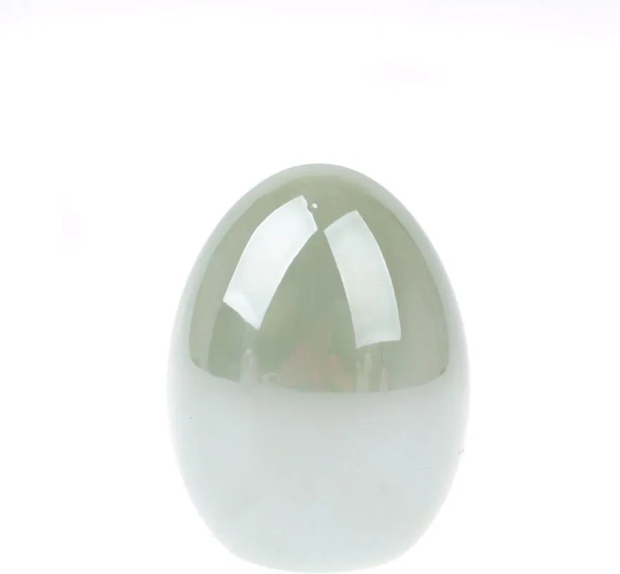 Easter Deco zöld kerámia tojás, magasság 8 cm - Dakls