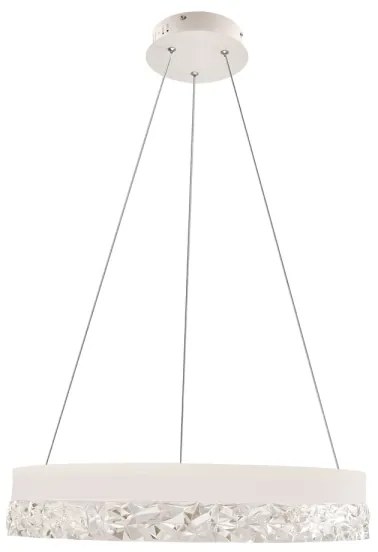 Kábeles LED csillár FROZI LED/32W/230V átm. 50 cm fehér