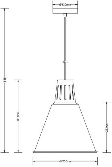 Lámpa Mennyezeti lámpatest GIANNI L,8150,AC220-240V,50/60Hz,1*E27,max.40W,IP20,átmérő32cm,egyes, fehér/ezüst