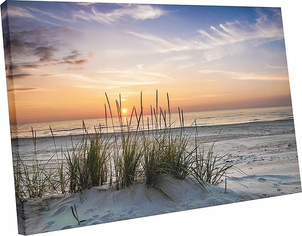 Vászonkép tengerpart tenger naplemente dűnék 100x70