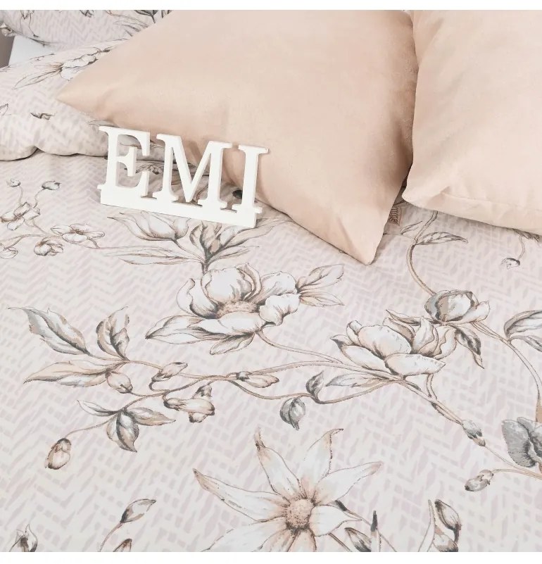 EMI Belissa pamutszatén ágyneműhuzat, A standard egyszemélyes ágy szett tartalma: 1x 140x200 + 1x 70x90