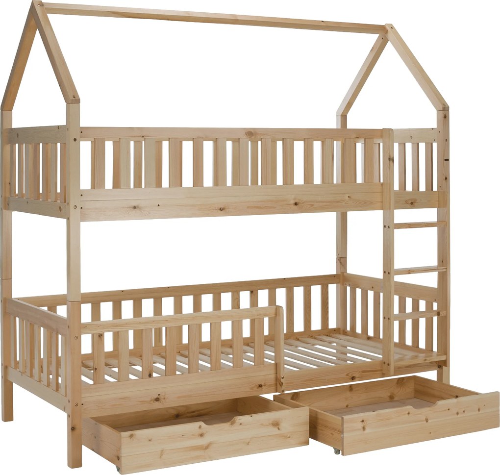 Montessori emeletes ágy, természetes, VENITA TYP 2