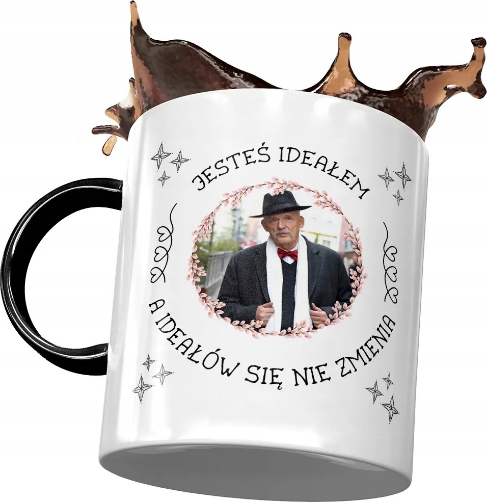 Fekete Janusz Corwin Mikke Bögre Ajándék Nyomtatott Fotóval