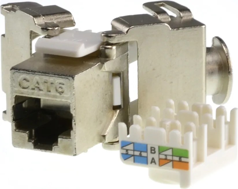 Mediabox 45x45 Keystone RJ45 Ftp kat.6 falon kívüli/süllyesztett Neku