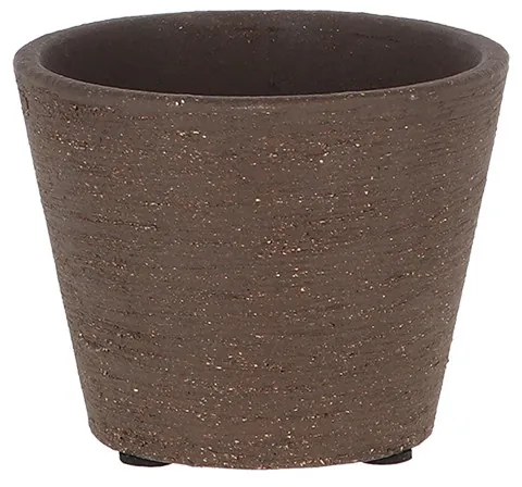 Terrakotta virágcserép, sötétbarna, 9 cm átmérőjű