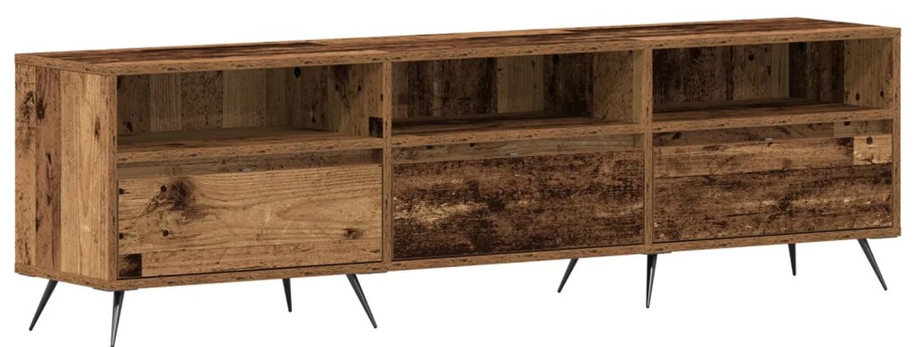 TV szekrény Régi Fa 150x30x44,5 cm Műgyanta
