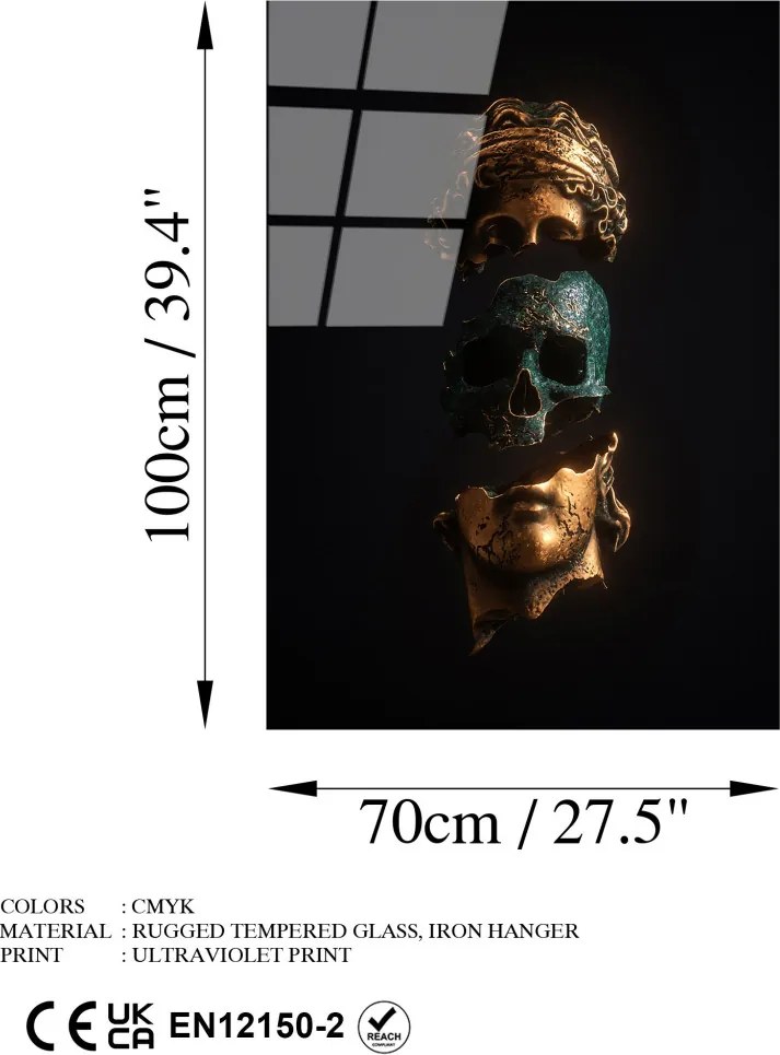 Üvegkép, 70×100 cm – UV-125