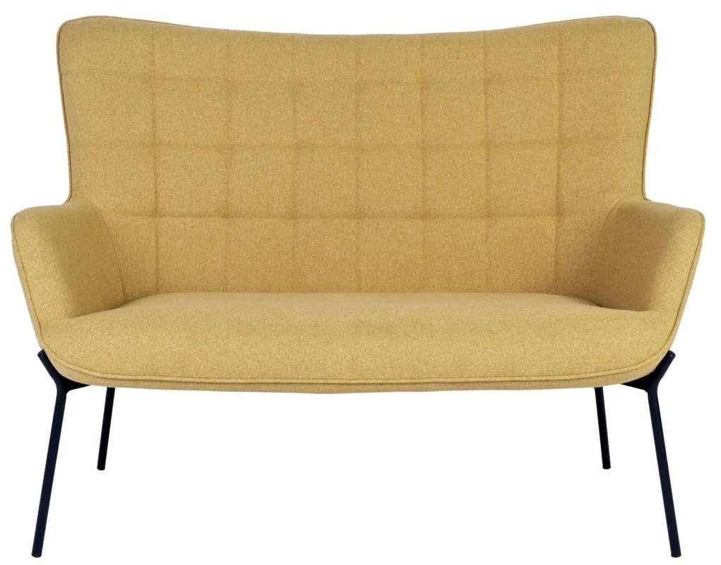 GLASGOW sárga szövet kanapé