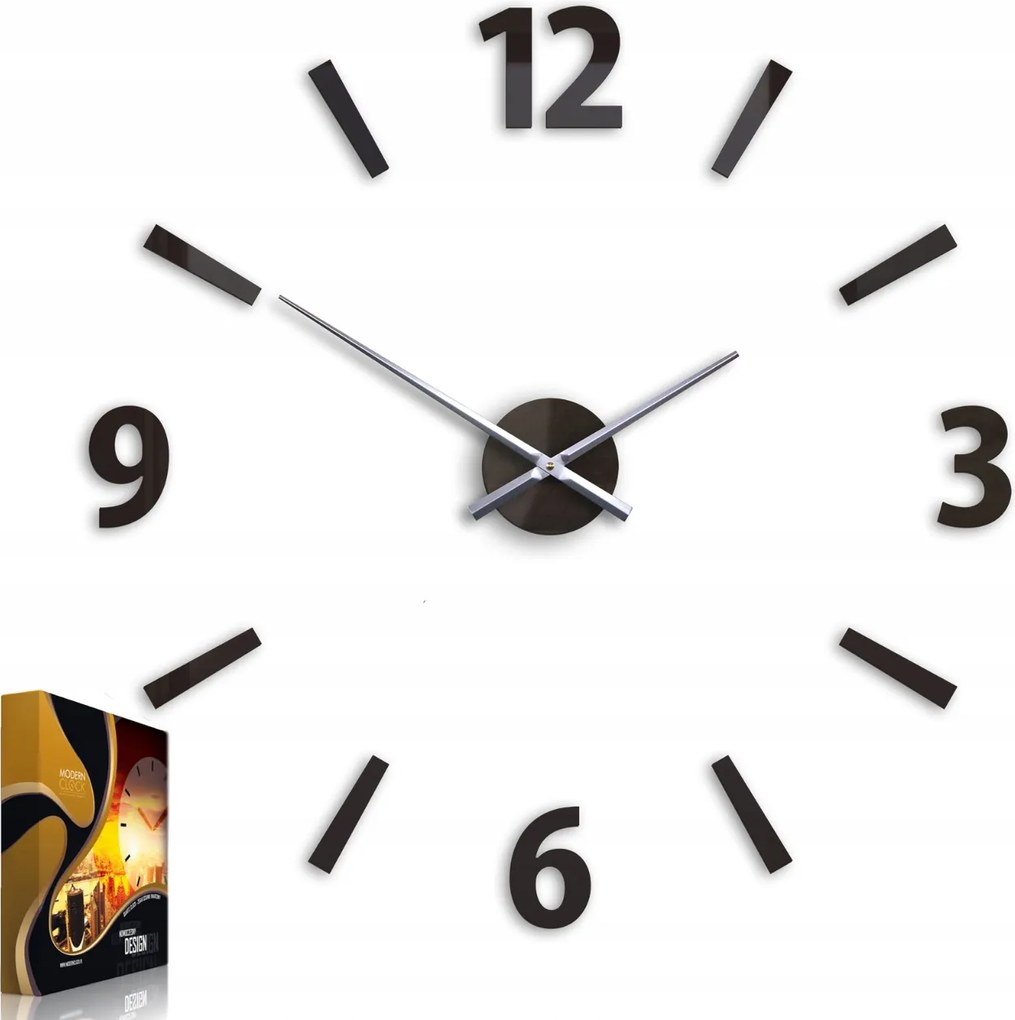 Modern stílusú falióra Kvarc Akril Klaus Wenge Kerek