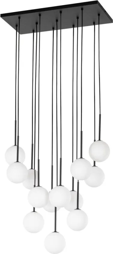 TK LIGHTING 10079 MARTIN Többágú Függesztett Lámpa Fehér, Fekete G9 IP20