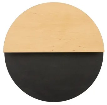 LED fali lámpa LUNA LED/7W/230V átm. 26 cm fekete/bézs