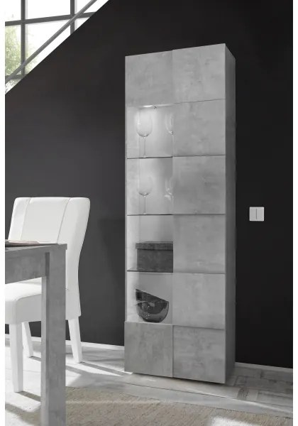 SERIAN komód, betonszürke