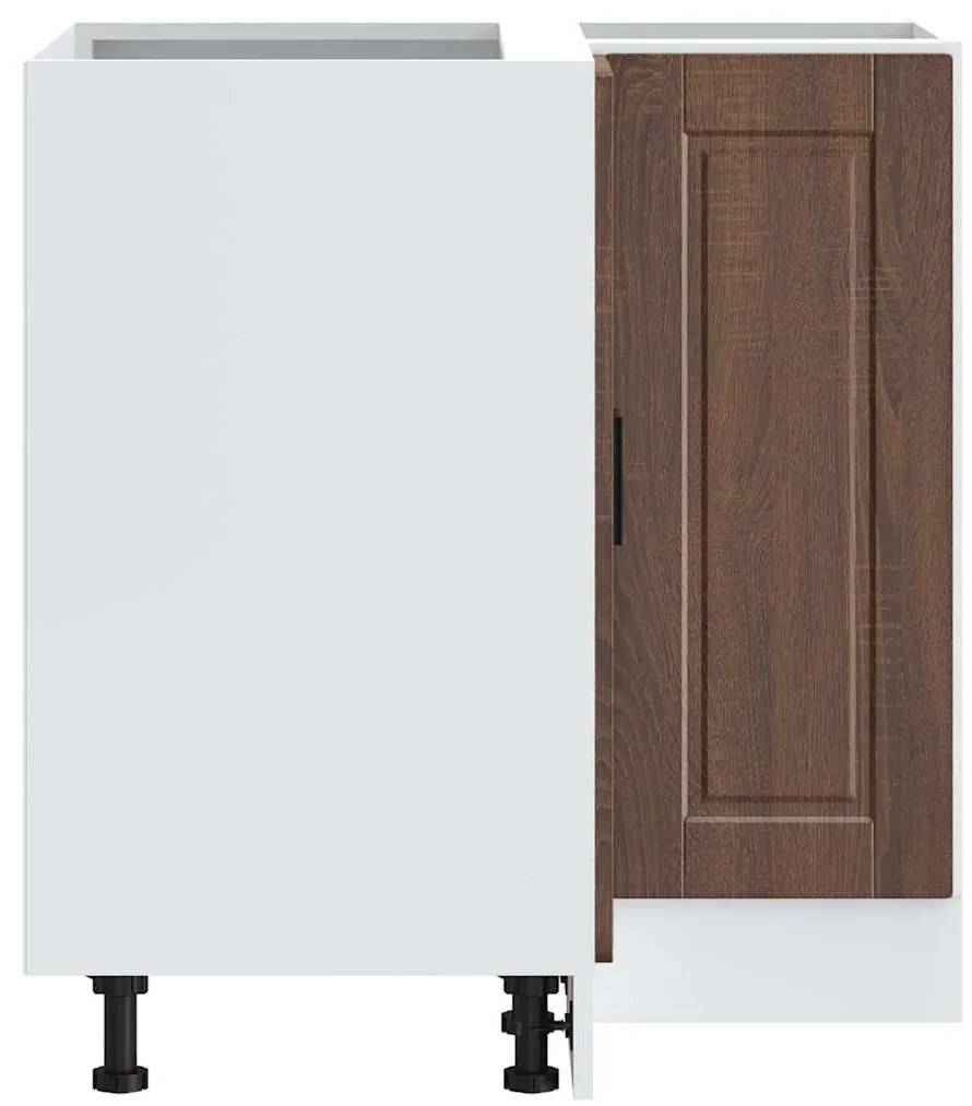 vidaXL Porto barna tölgy színű szerelt fa Konyha sarokszekrény