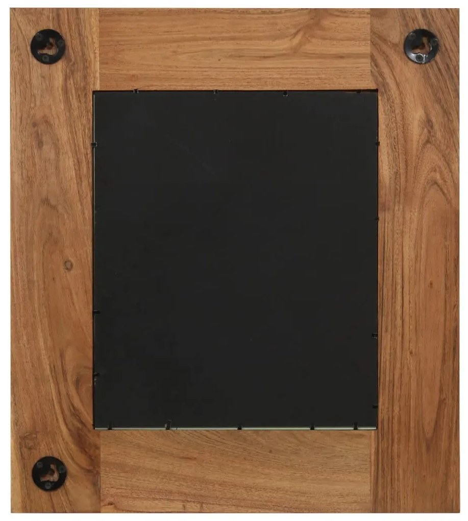 tömör akácfa keretű tükör 50 x 50 cm