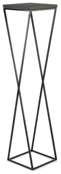 LOFT virágtartó állvány 100x24 cm fekete