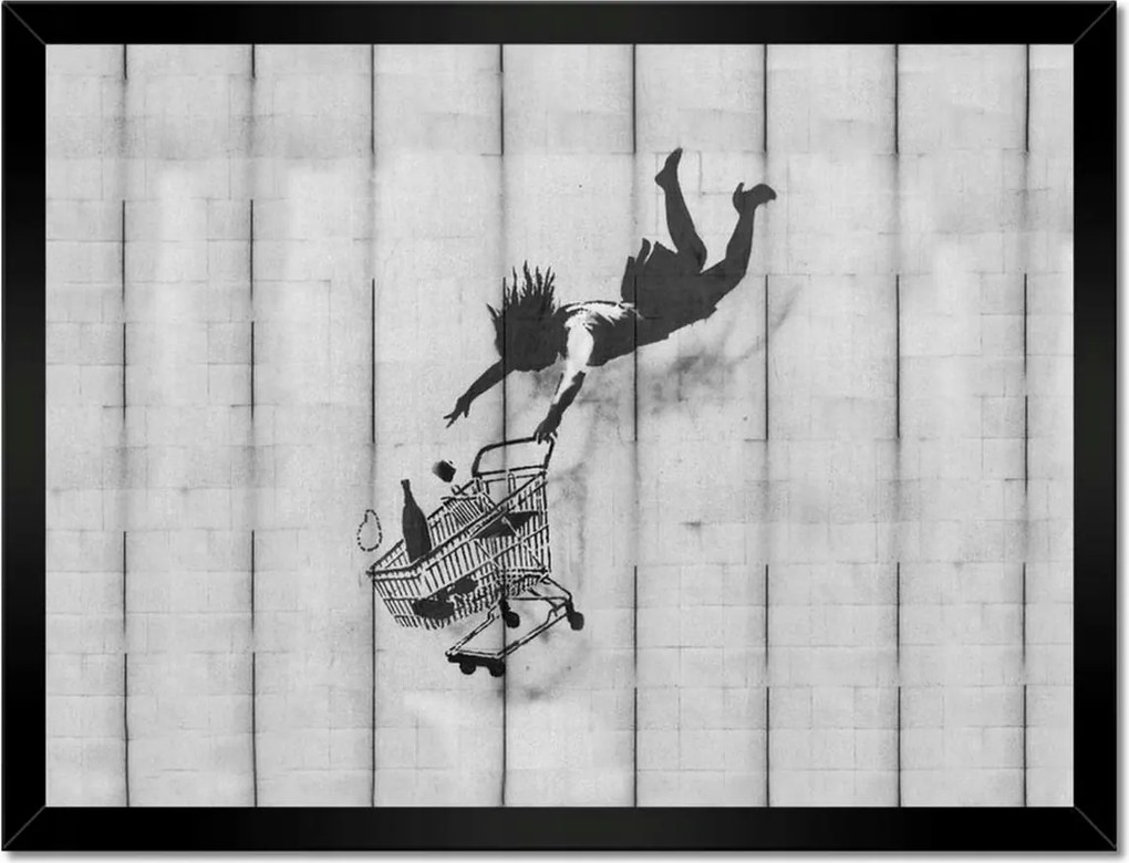 Poszterek keretben 40x30 Banksy kosár