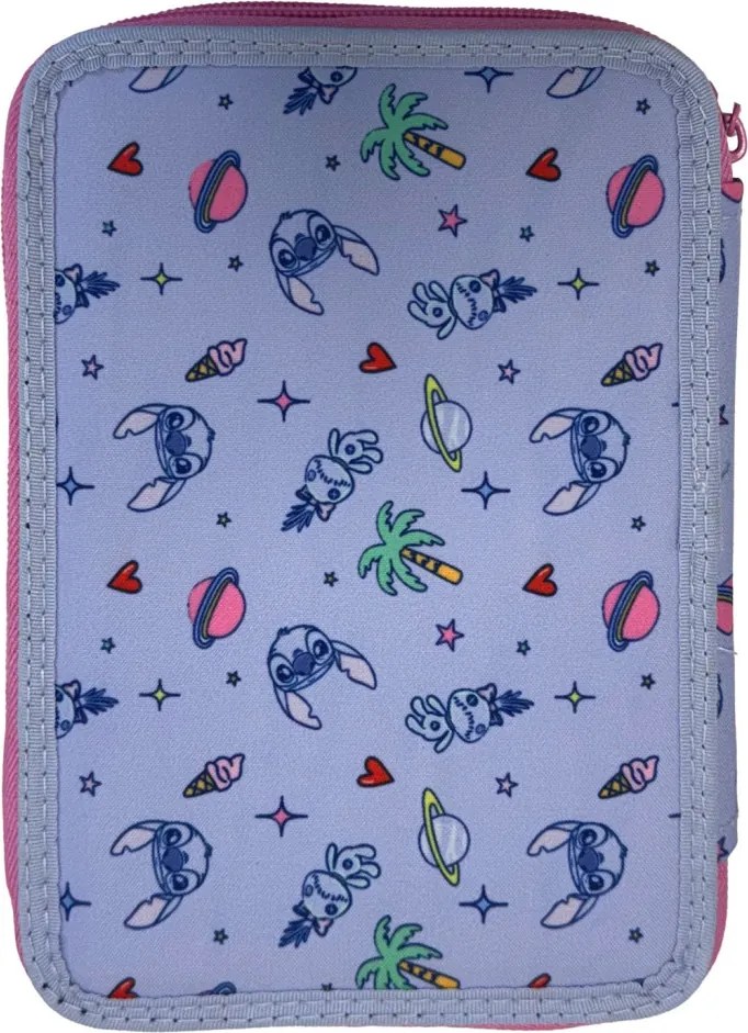 Disney Lilo és Stitch, A csillagkutya Scrapbook tolltartó töltött 2 emeletes