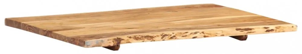 tömör akácfa asztallap 80 x (50-60) x 2,5 cm