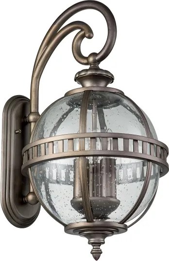 Kichler KL-HALLERON-2M-BU - Kültéri fali lámpa HALLERON 3xE14/40W/230V IP44