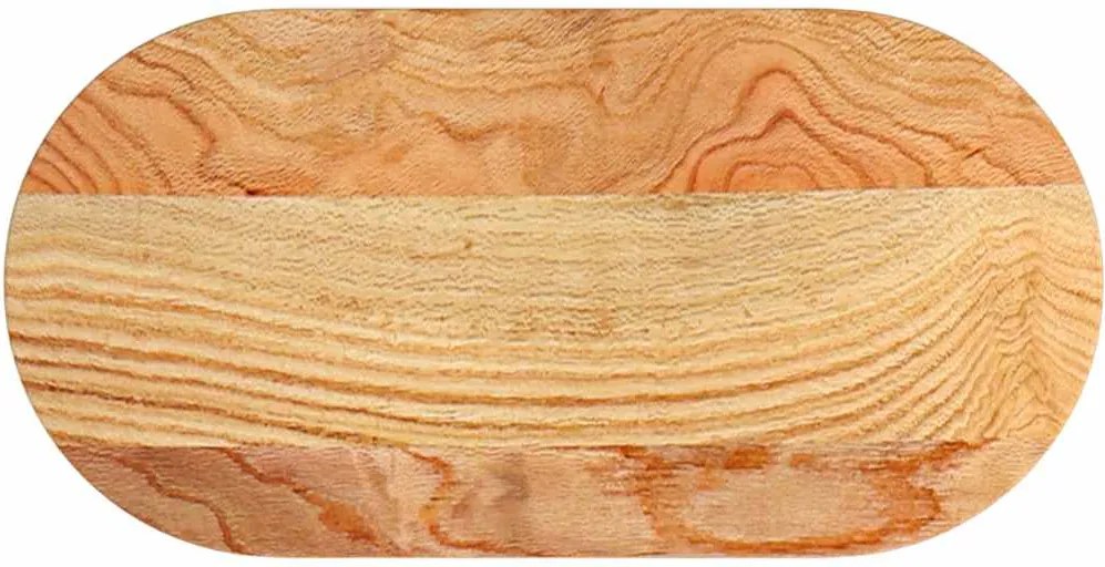 vidaXL világosbarna tömör akácfa ovális alakú asztallap 80 x 40 x 2 cm