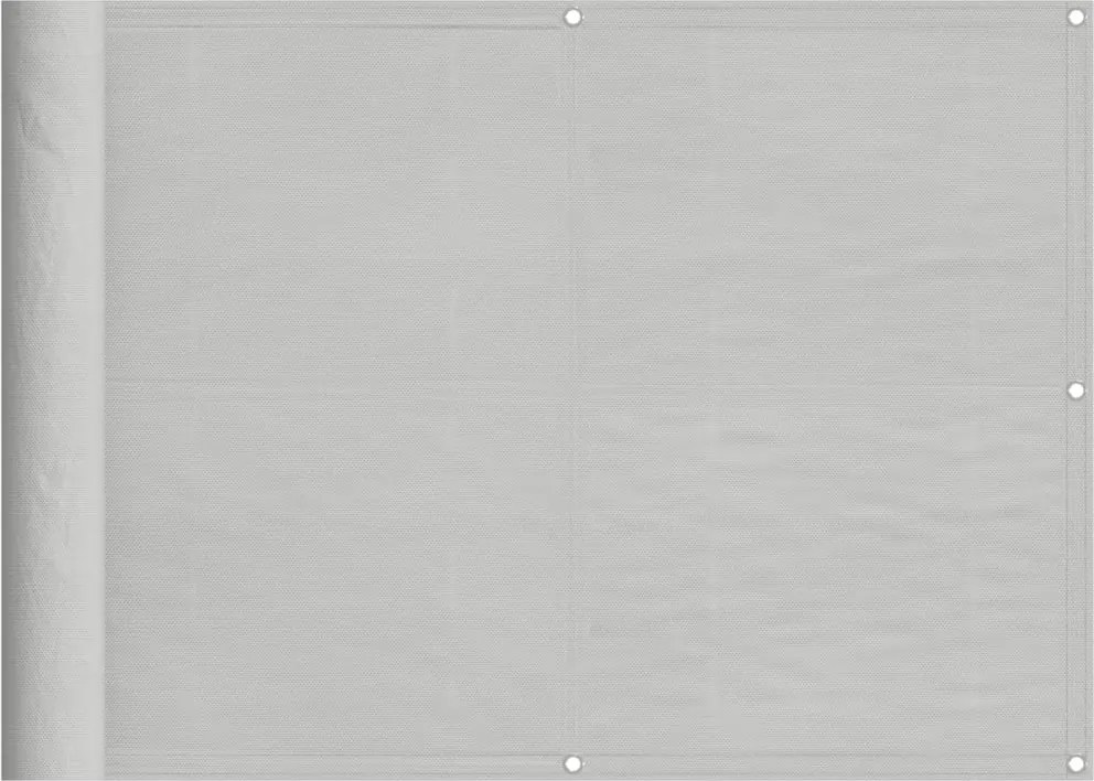 vidaXL világosszürke 100% oxford poliészter erkélyparaván 75 x 700 cm