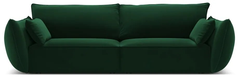 Sötétzöld bársony kanapé 208 cm Vanda – Mazzini Sofas
