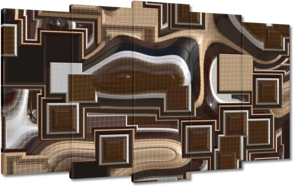 Festmények 100x60 Csokoládé absztrakt