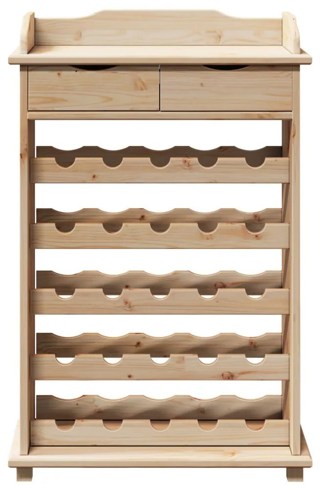 Bor Rack 90x60x30 cm Tömör Fa Fenyő