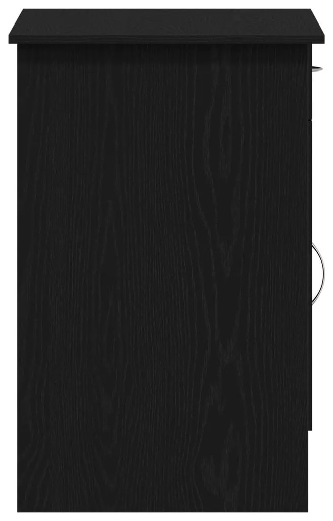Asztal Fekete Tölgy 100x50x76 cm Szerelt Fa
