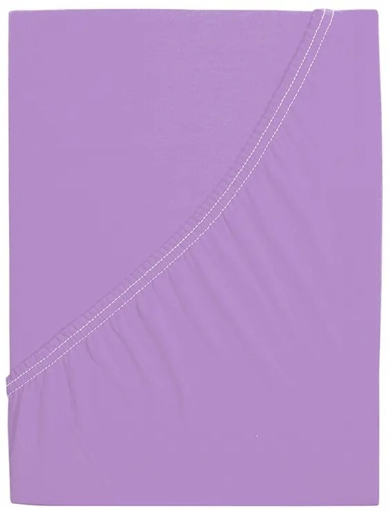 4Home Ideál jersey lepedő lila, 90 x 200 cm, 90 x 200 cm