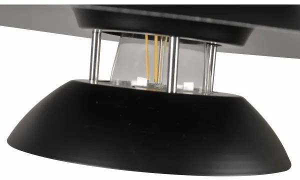 Csillár zsinóron BERIT 1xE27/20W/230V fekete