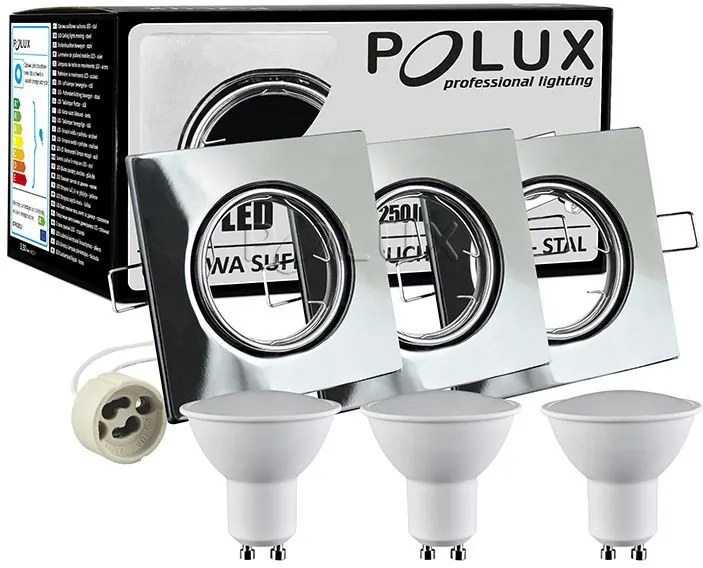 Polux OLIN 309655 Beépíthető spotlámpa 1x3,5W/GU10 3000K 250LM IP20