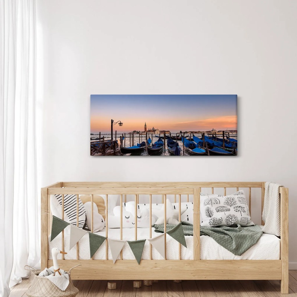 Kép - olasz gondolák (120x50 cm)