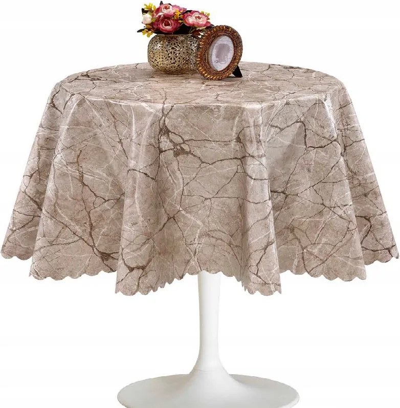 Abrosz Cerata Bronz Bézs Márvány Kerek Vastag Kör 140 cm