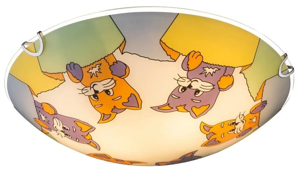 Globo 40606 - Gyerek mennyezeti lámpa KIDDY 2xE27ILLU/60W/230V