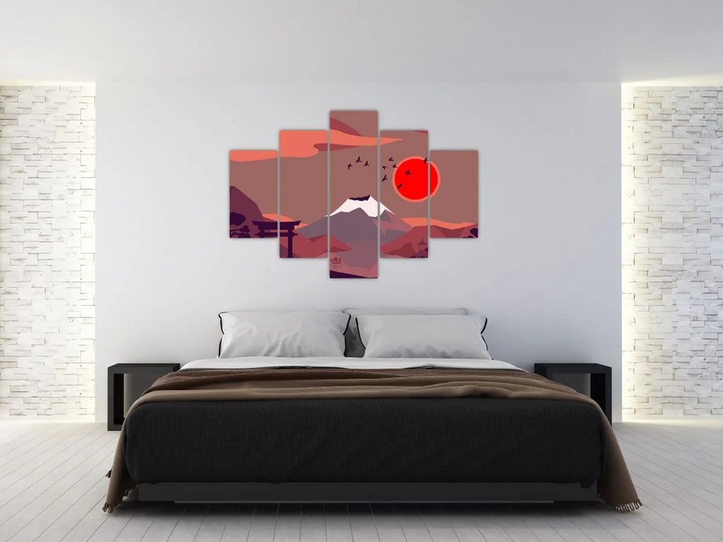 Kép - Fuji hegység (150x105 cm)