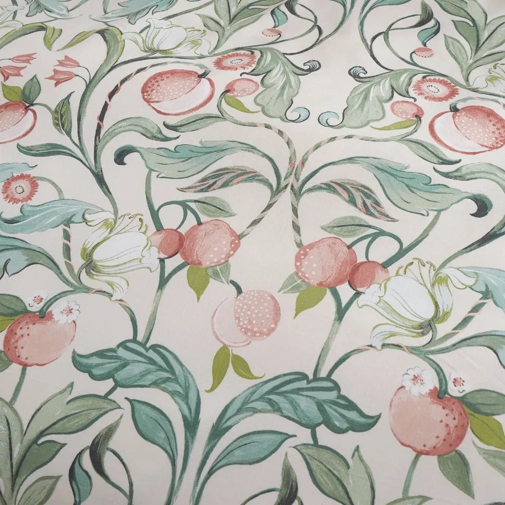 Zöld-rózsaszín egyszemélyes ágyneműhuzat 135x200 cm Clarence Floral - Catherine Lansfield