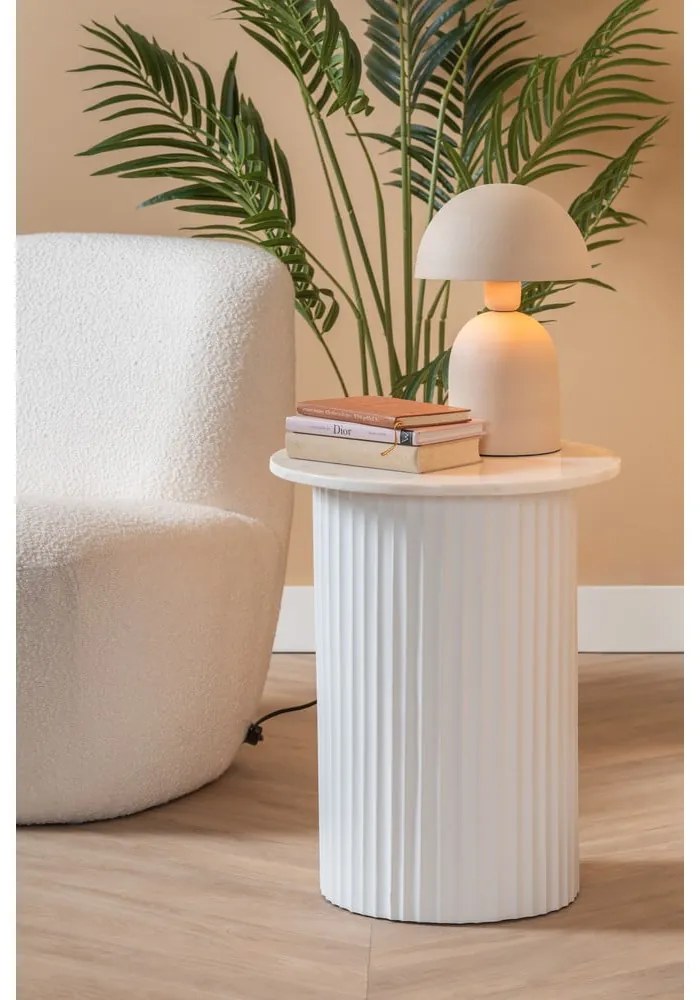 Márvány kerek tárolóasztal ø 50 cm Luscious – Leitmotiv