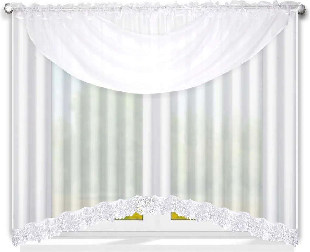 Kész Függöny Zambia 400x160 Voile Függöny Víz Minta