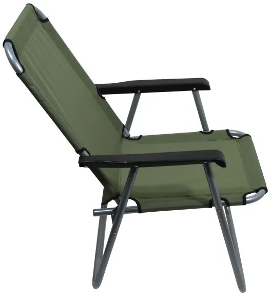 Összecsukható zöld kempingszék