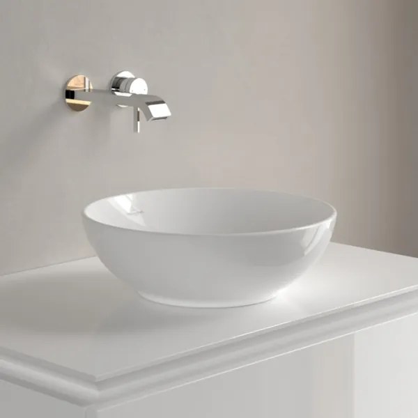 Villeroy & Boch 4A450001 - LOOP&FRIENDS ráültethető mosdó, átm. 38 cm, kerámia/fehér